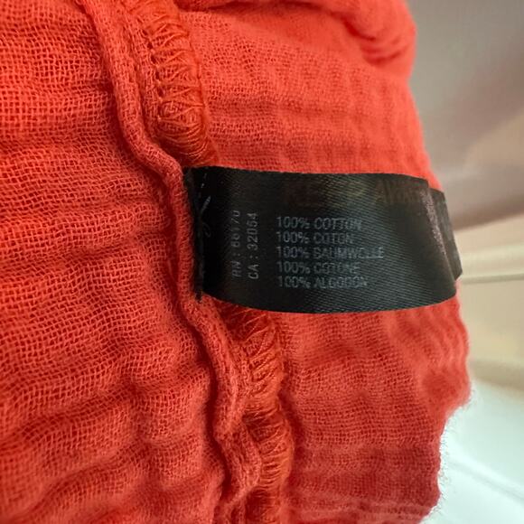 Anthropologie The Kallie Flowy Maxi Dress Orange - Picture 7 of 7